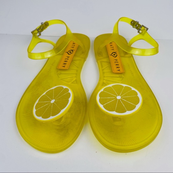 Katy Perry Geli Scented Thong Flip Flop Ankle Strap Sandals Women’s Size 7.5 - Picture 3 of 6